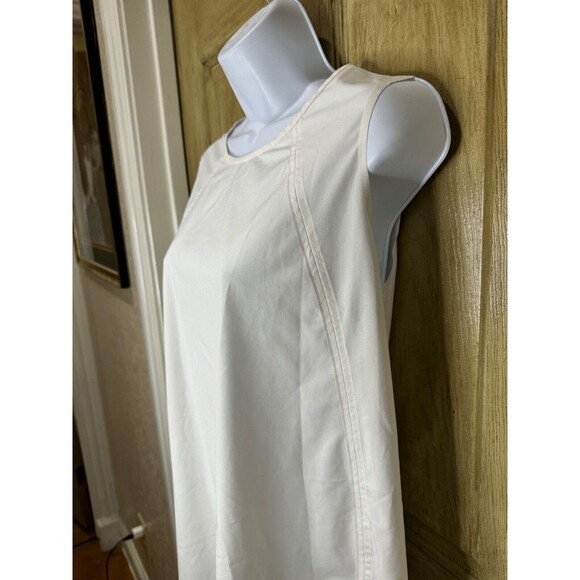Athleta Zephyr Tank Top Womens Medium White Featherweight Stretch Gym - Picture 3 of 6